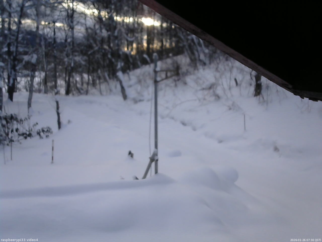 長野県菅平高原 ゆたか山荘 東側(坂下) 2026/01/26 07:30