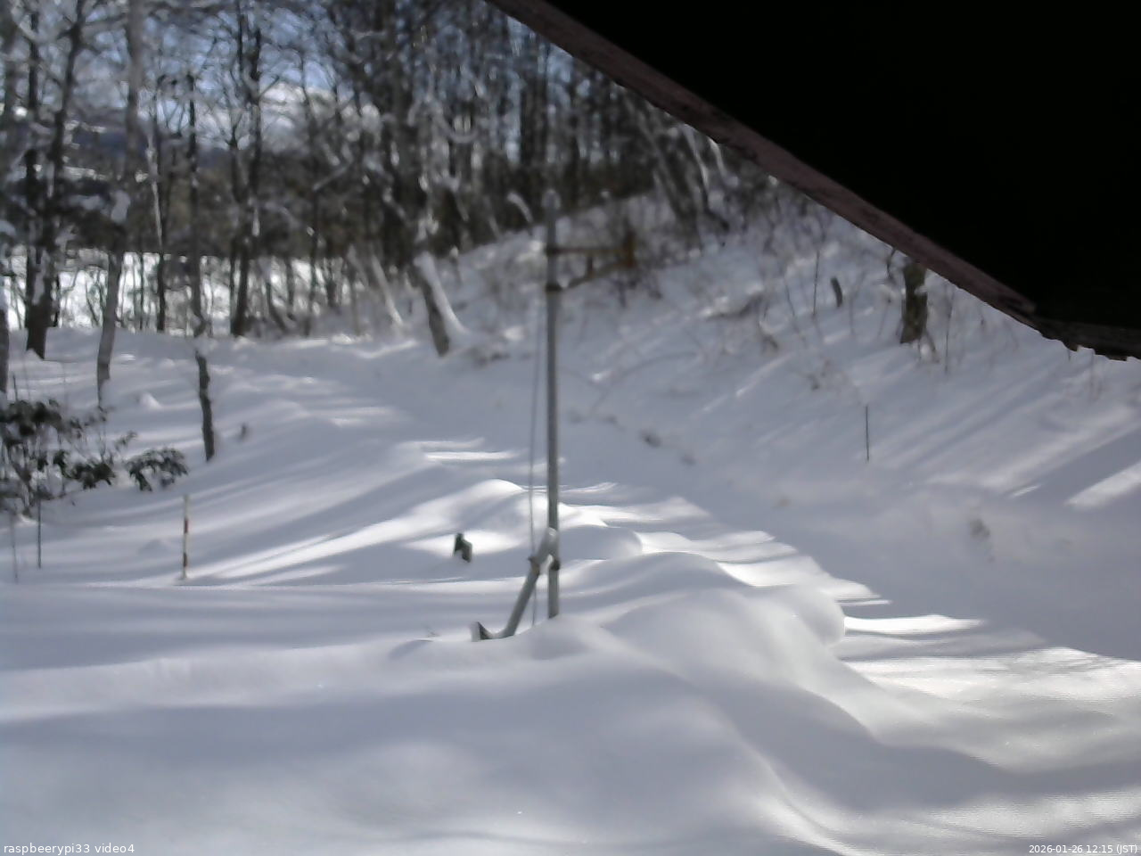 長野県菅平高原 ゆたか山荘 東側(坂下) 2026/01/26 12:15