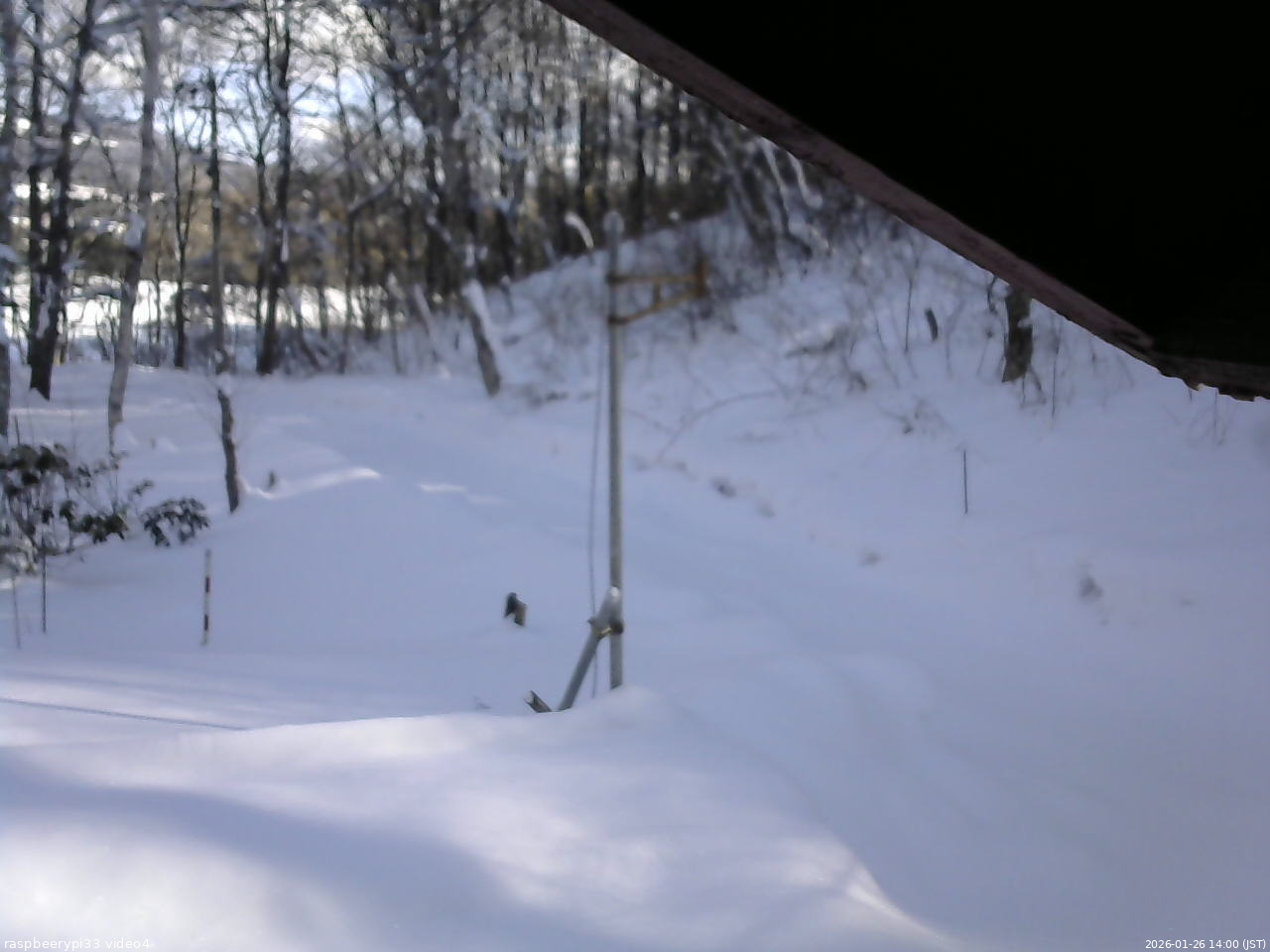 長野県菅平高原 ゆたか山荘 東側(坂下) 2026/01/26 14:00