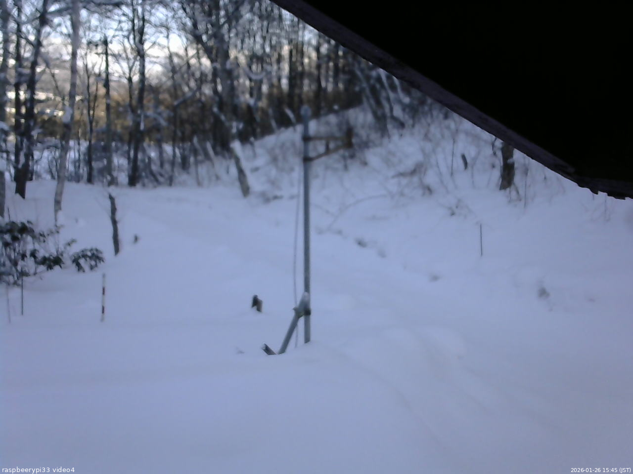 長野県菅平高原 ゆたか山荘 東側(坂下) 2026/01/26 15:45