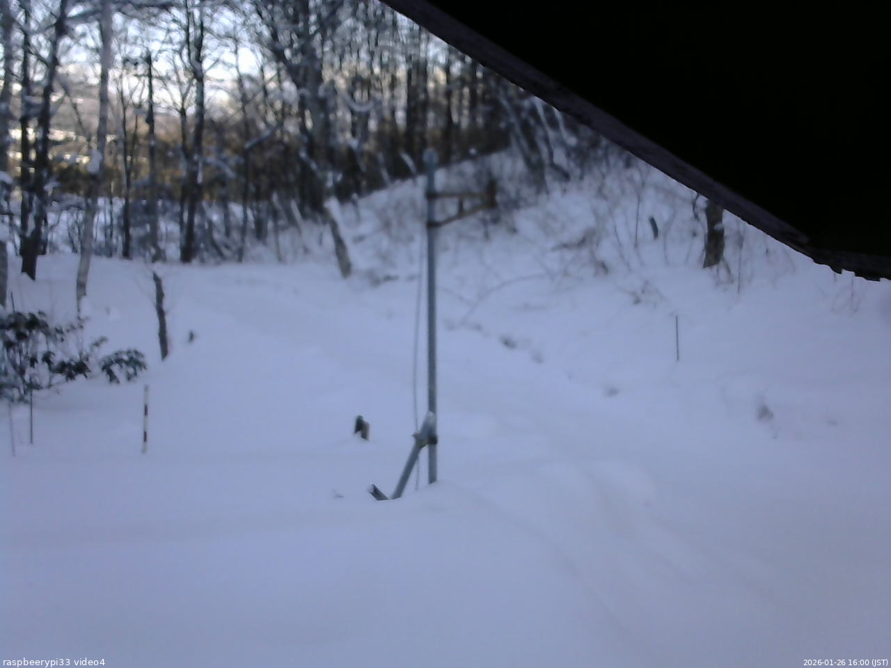 長野県菅平高原 ゆたか山荘 東側(坂下) 2026/01/26 16:00
