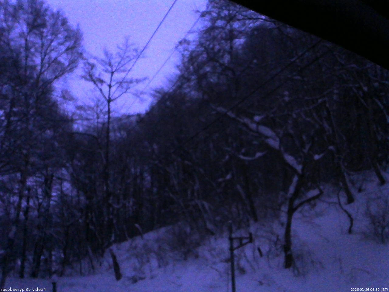 長野県菅平高原 ゆたか山荘 東側上空 2026/01/26 06:30