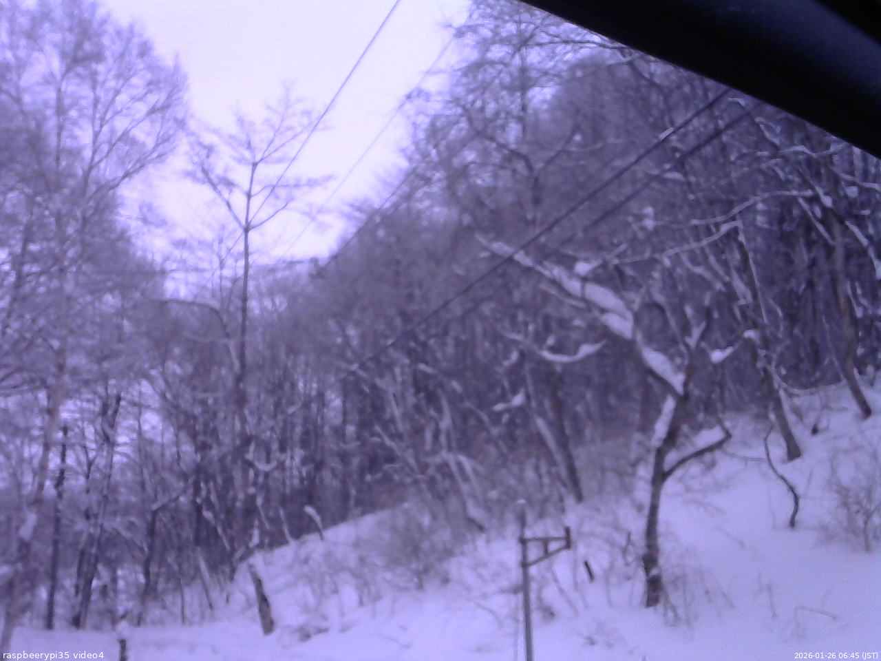 長野県菅平高原 ゆたか山荘 東側上空 2026/01/26 06:45