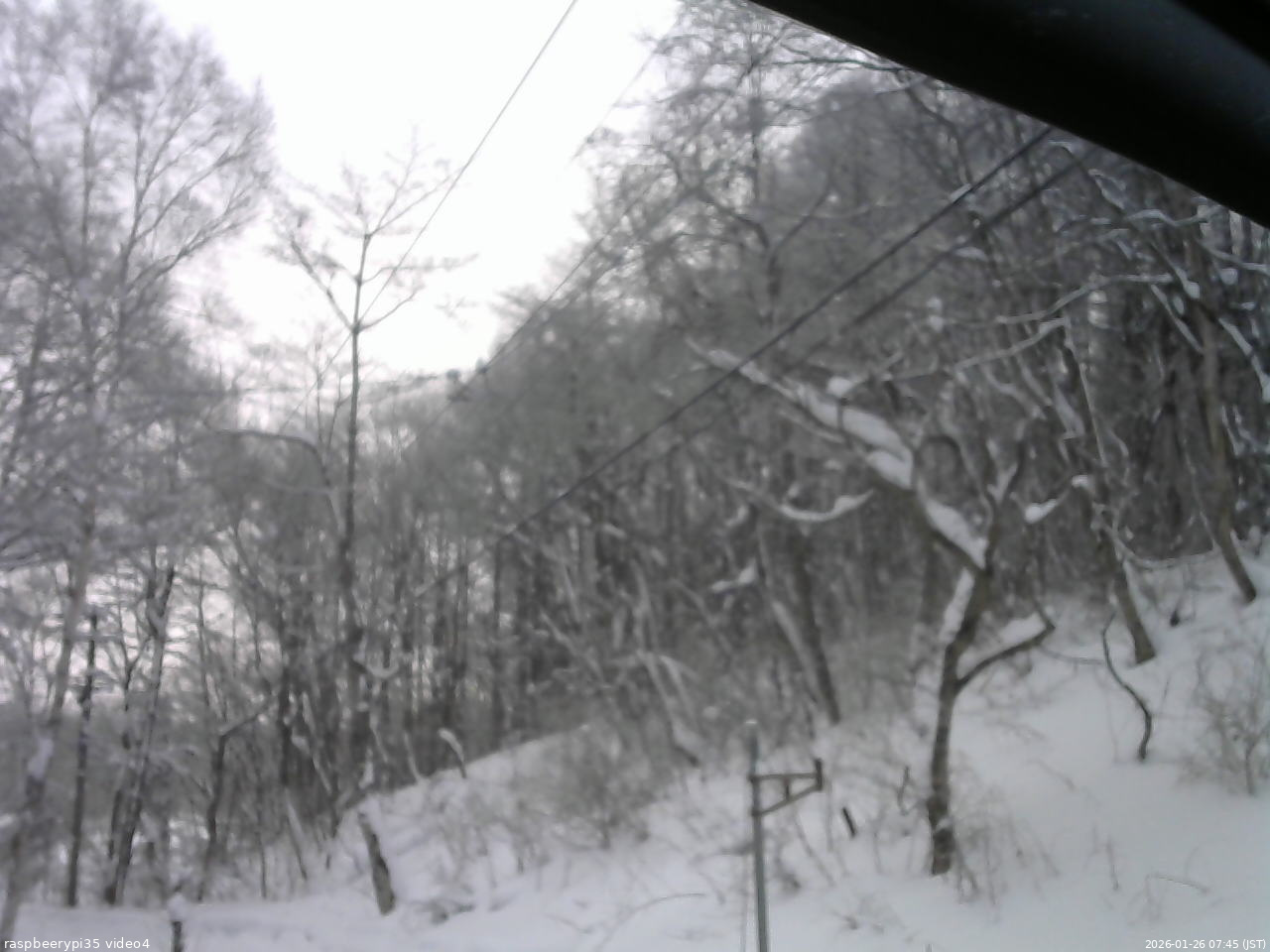 長野県菅平高原 ゆたか山荘 東側上空 2026/01/26 07:45