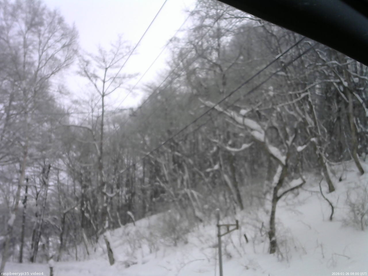 長野県菅平高原 ゆたか山荘 東側上空 2026/01/26 08:00