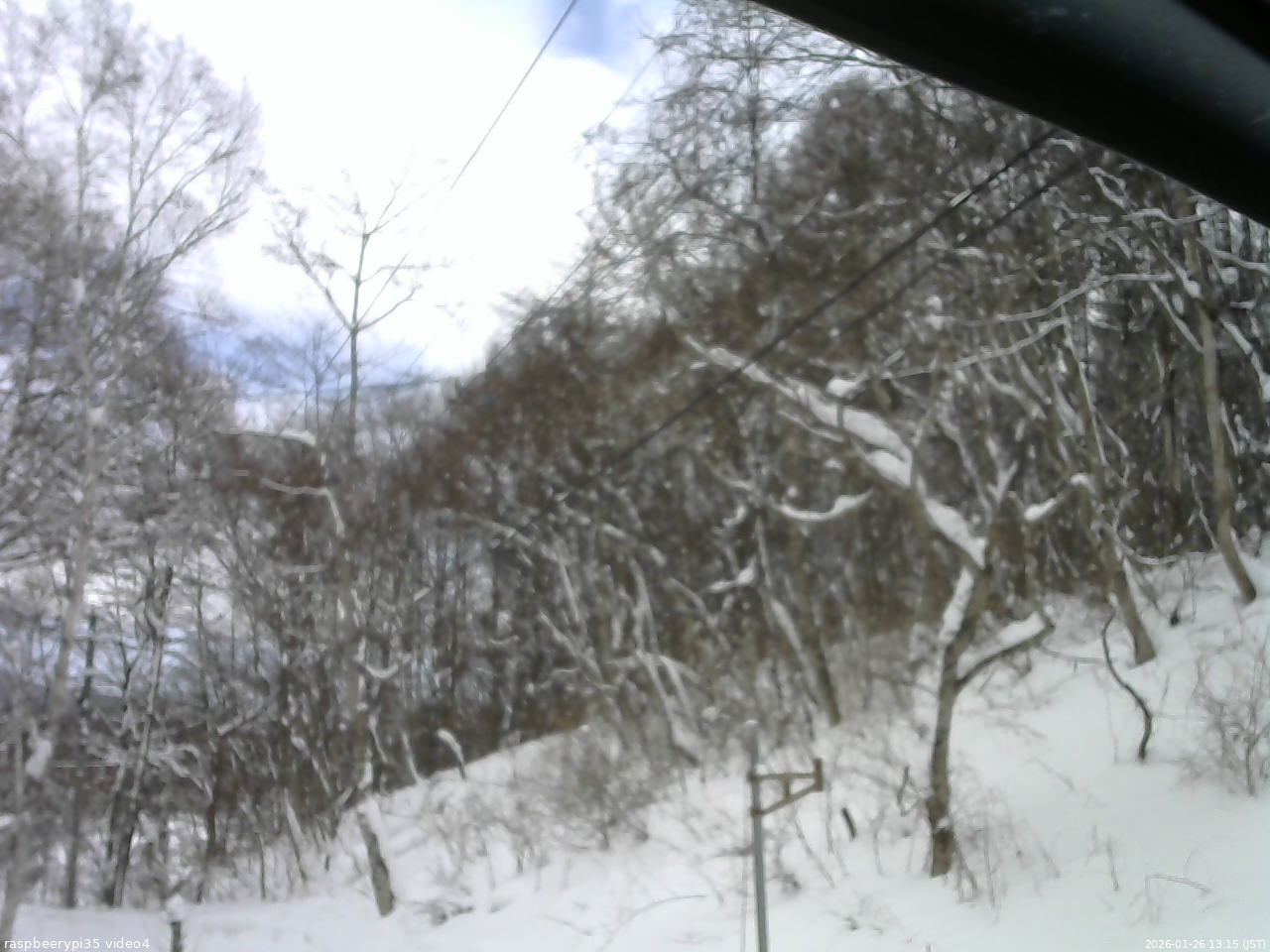 長野県菅平高原 ゆたか山荘 東側上空 2026/01/26 13:15