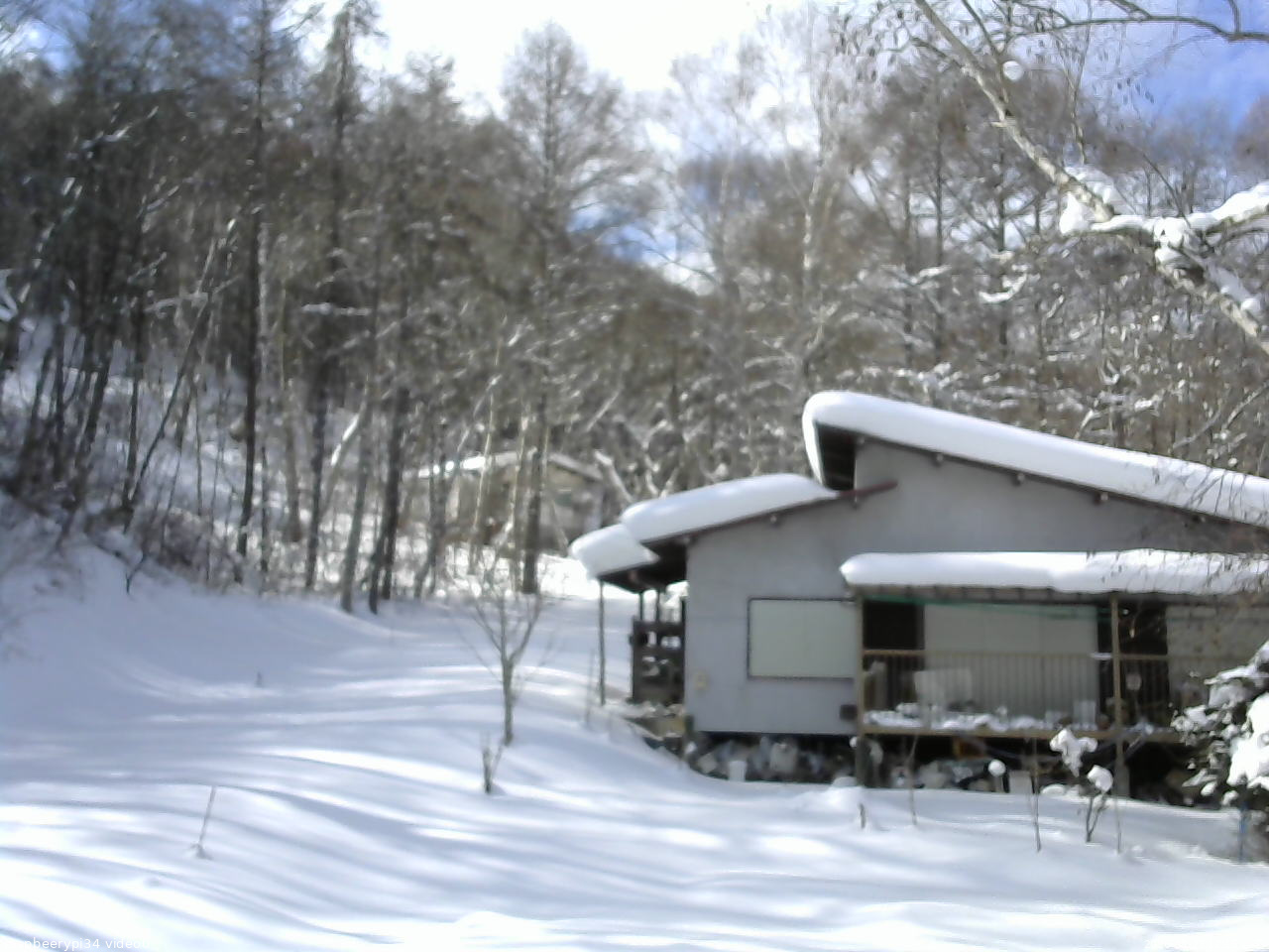長野県菅平高原 ゆたか山荘 西側(坂上) 2026/01/27 12:15