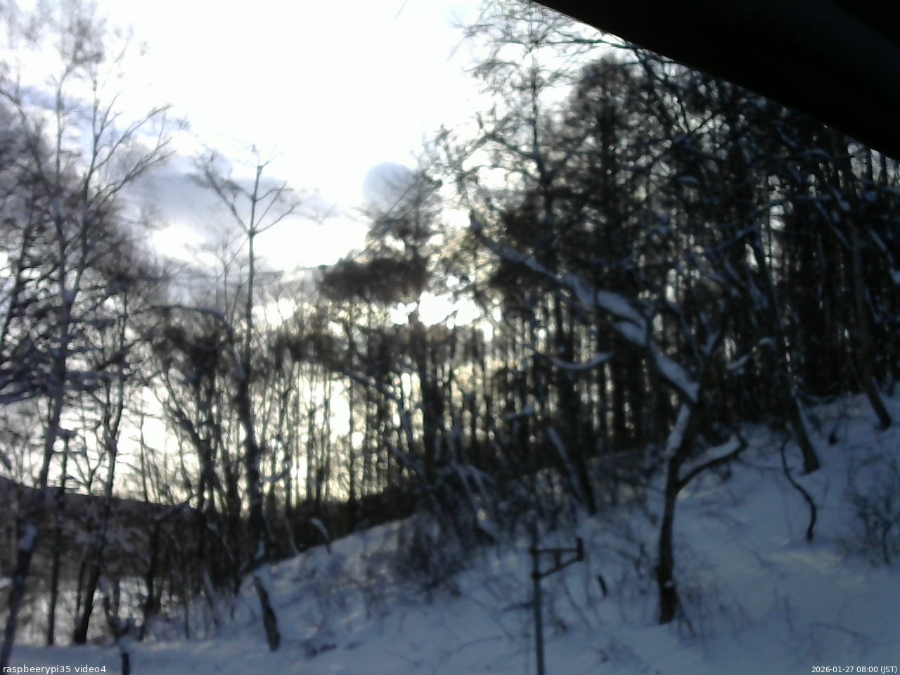 長野県菅平高原 ゆたか山荘 東側上空 2026/01/27 08:00