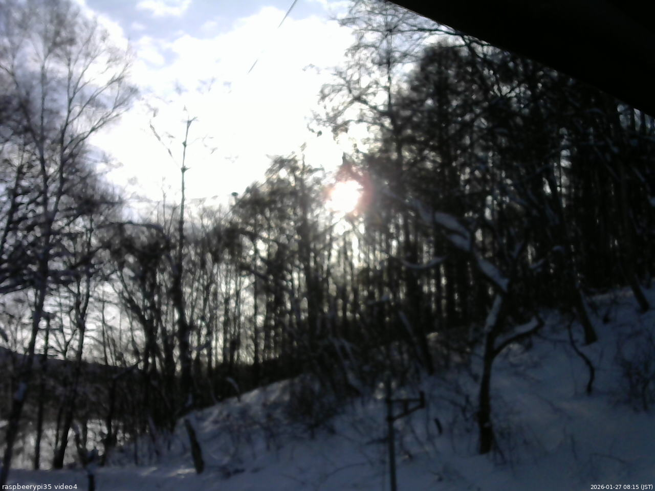 長野県菅平高原 ゆたか山荘 東側上空 2026/01/27 08:15