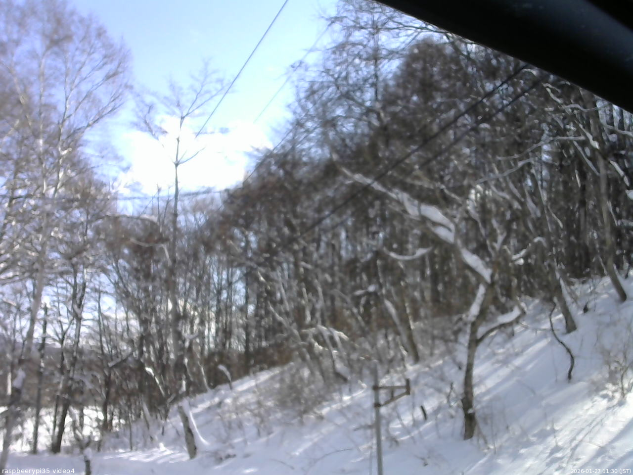 長野県菅平高原 ゆたか山荘 東側上空 2026/01/27 11:30