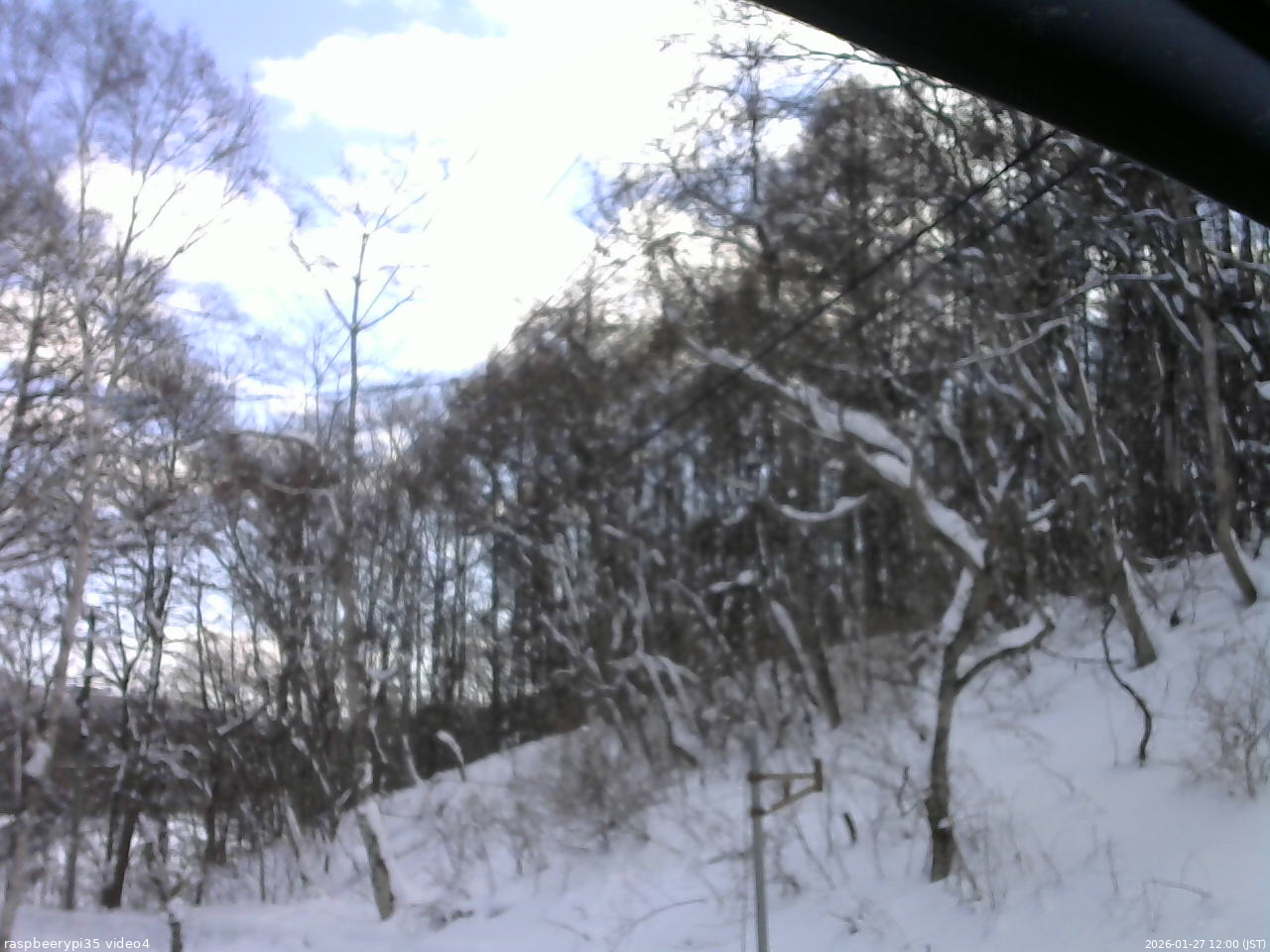 長野県菅平高原 ゆたか山荘 東側上空 2026/01/27 12:00