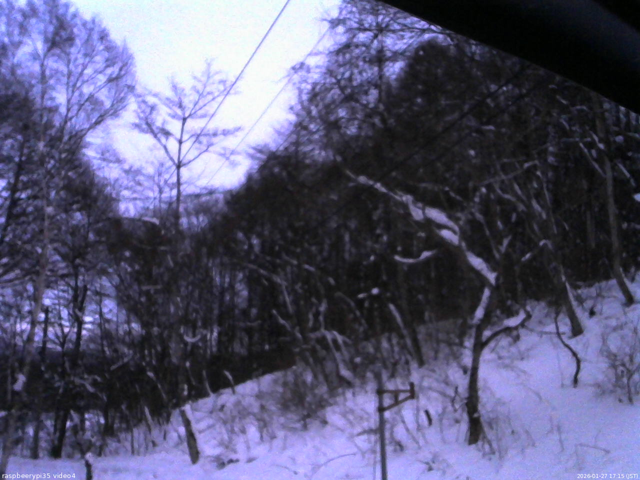 長野県菅平高原 ゆたか山荘 東側上空 2026/01/27 17:15
