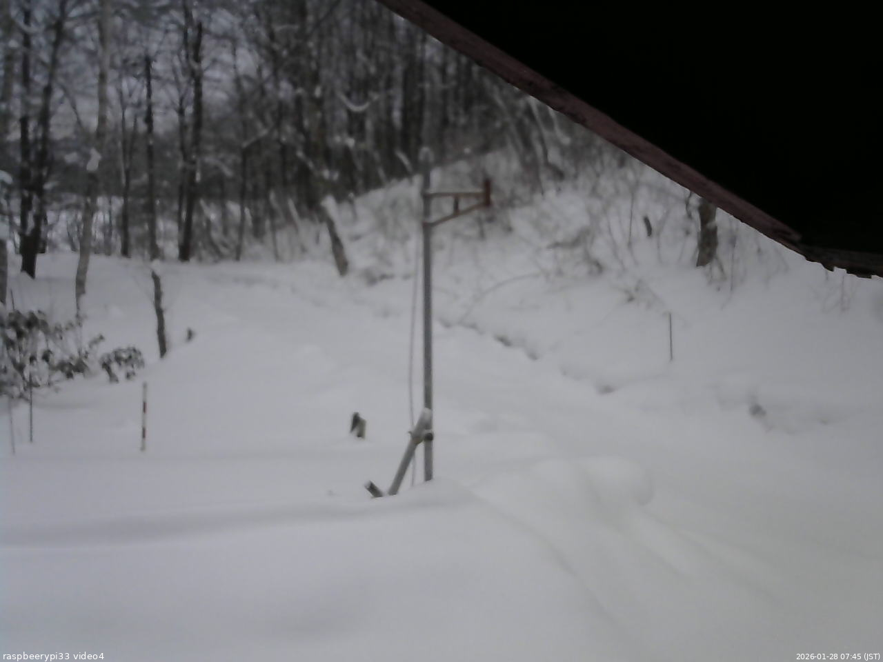 長野県菅平高原 ゆたか山荘 東側(坂下) 2026/01/28 07:45