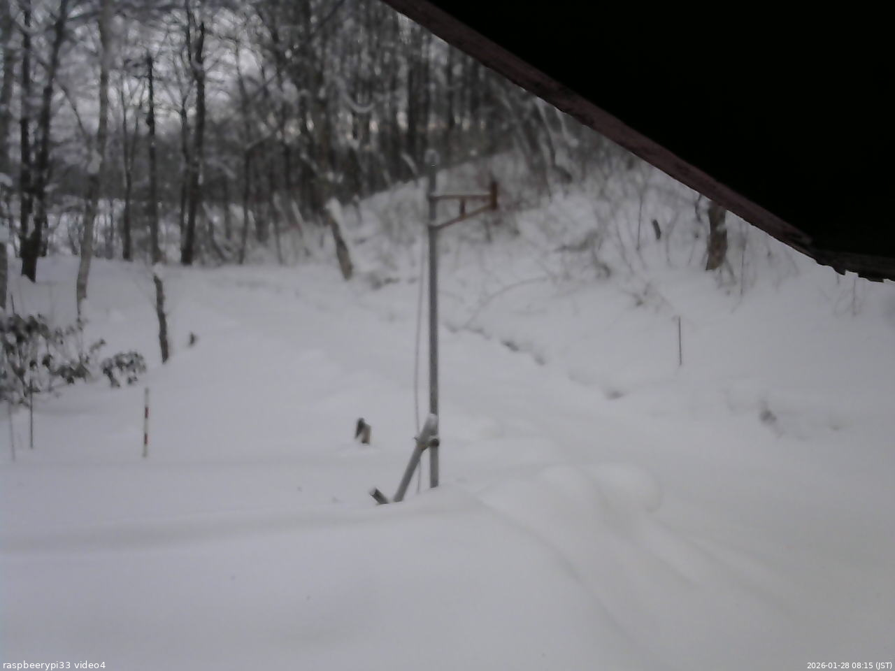 長野県菅平高原 ゆたか山荘 東側(坂下) 2026/01/28 08:15