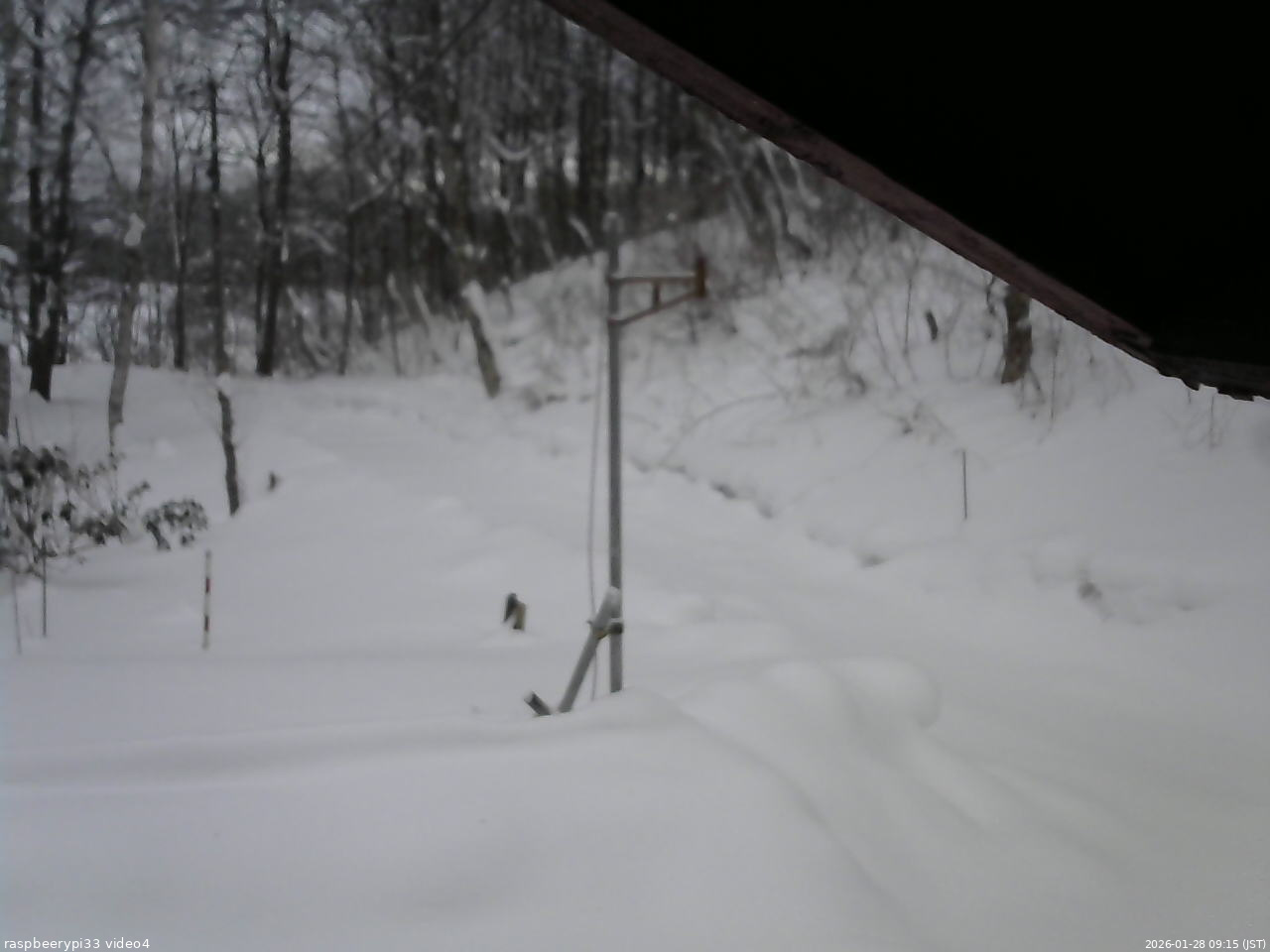 長野県菅平高原 ゆたか山荘 東側(坂下) 2026/01/28 09:15