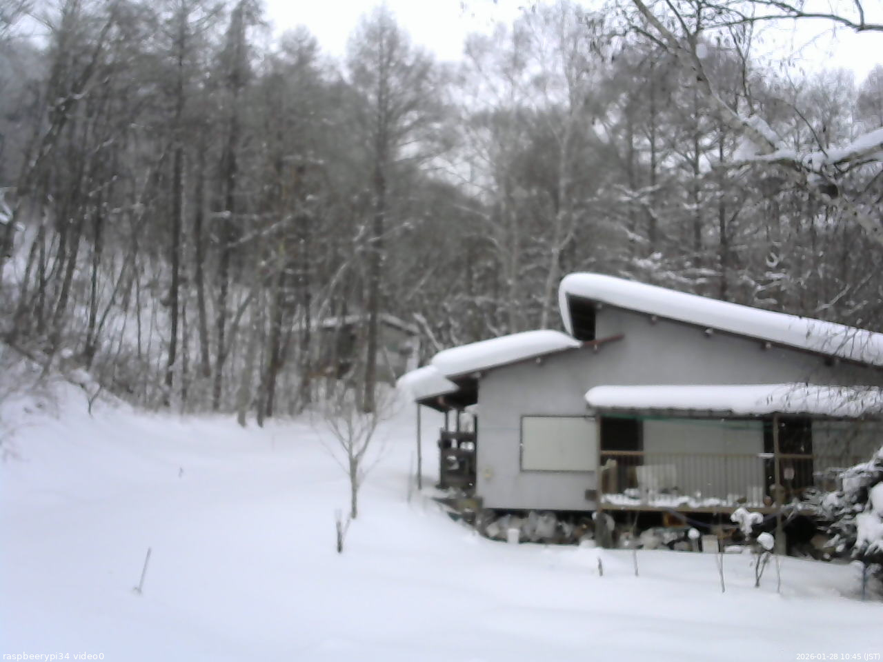 長野県菅平高原 ゆたか山荘 西側(坂上) 2026/01/28 10:45