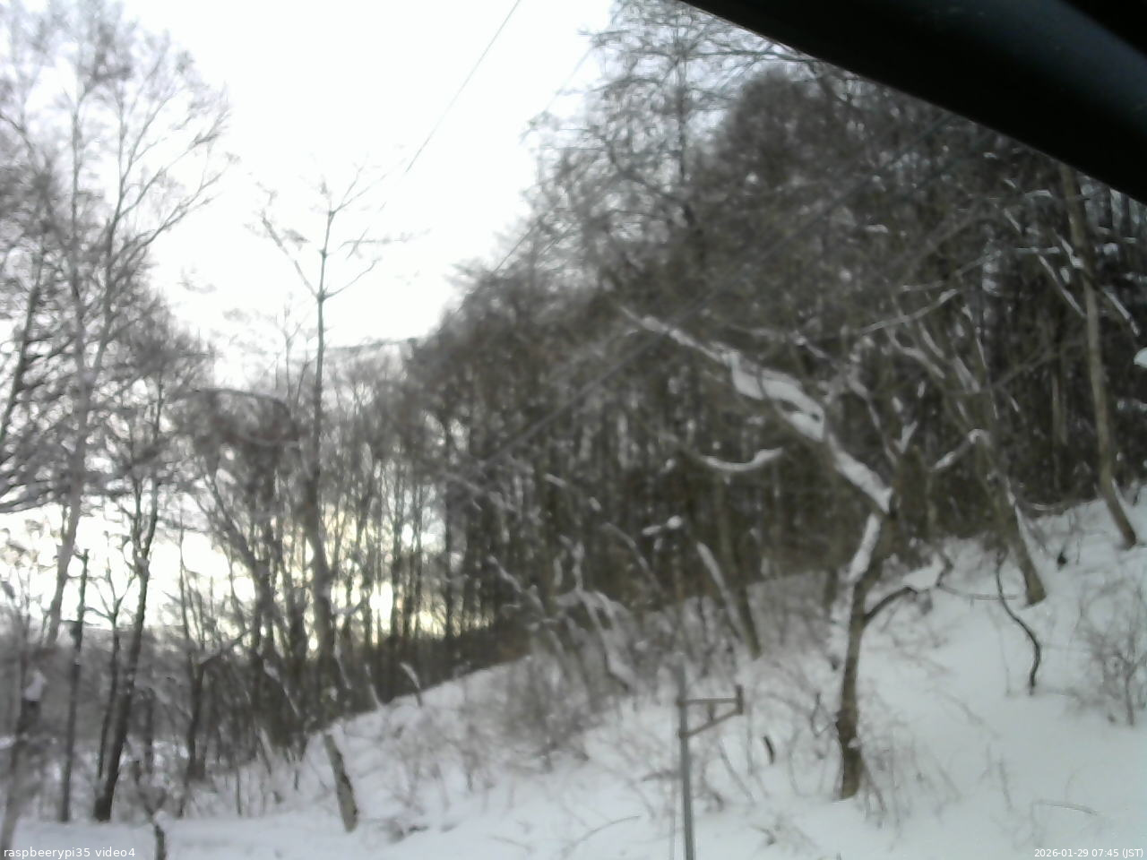 長野県菅平高原 ゆたか山荘 東側上空 2026/01/29 07:45