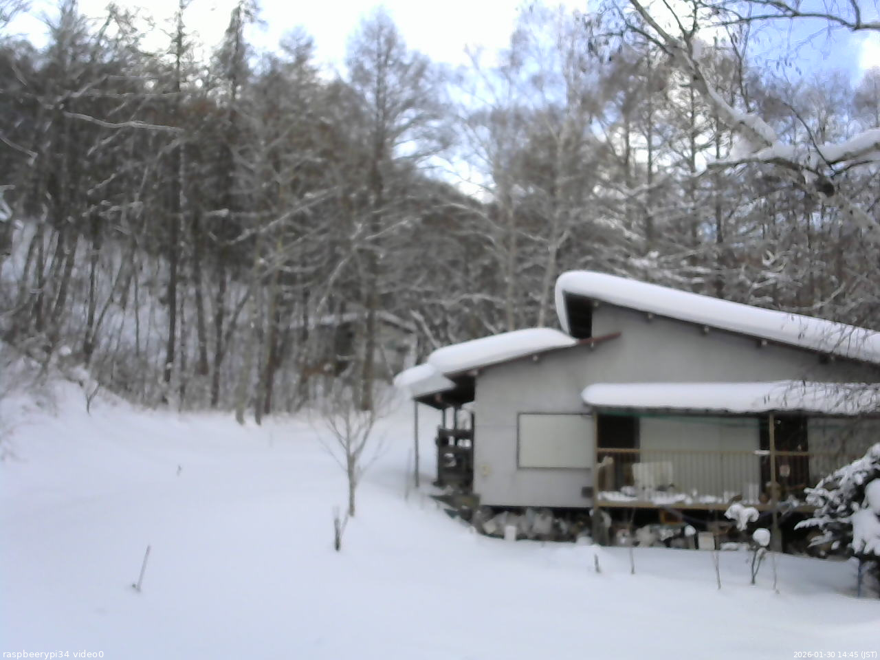 長野県菅平高原 ゆたか山荘 西側(坂上) 2026/01/30 14:45