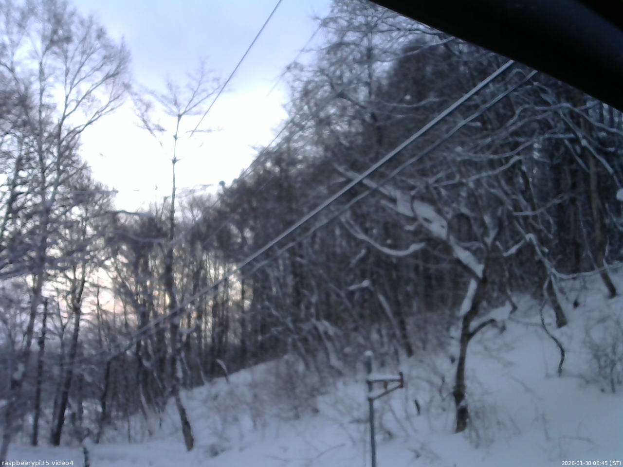 長野県菅平高原 ゆたか山荘 東側上空 2026/01/30 06:45