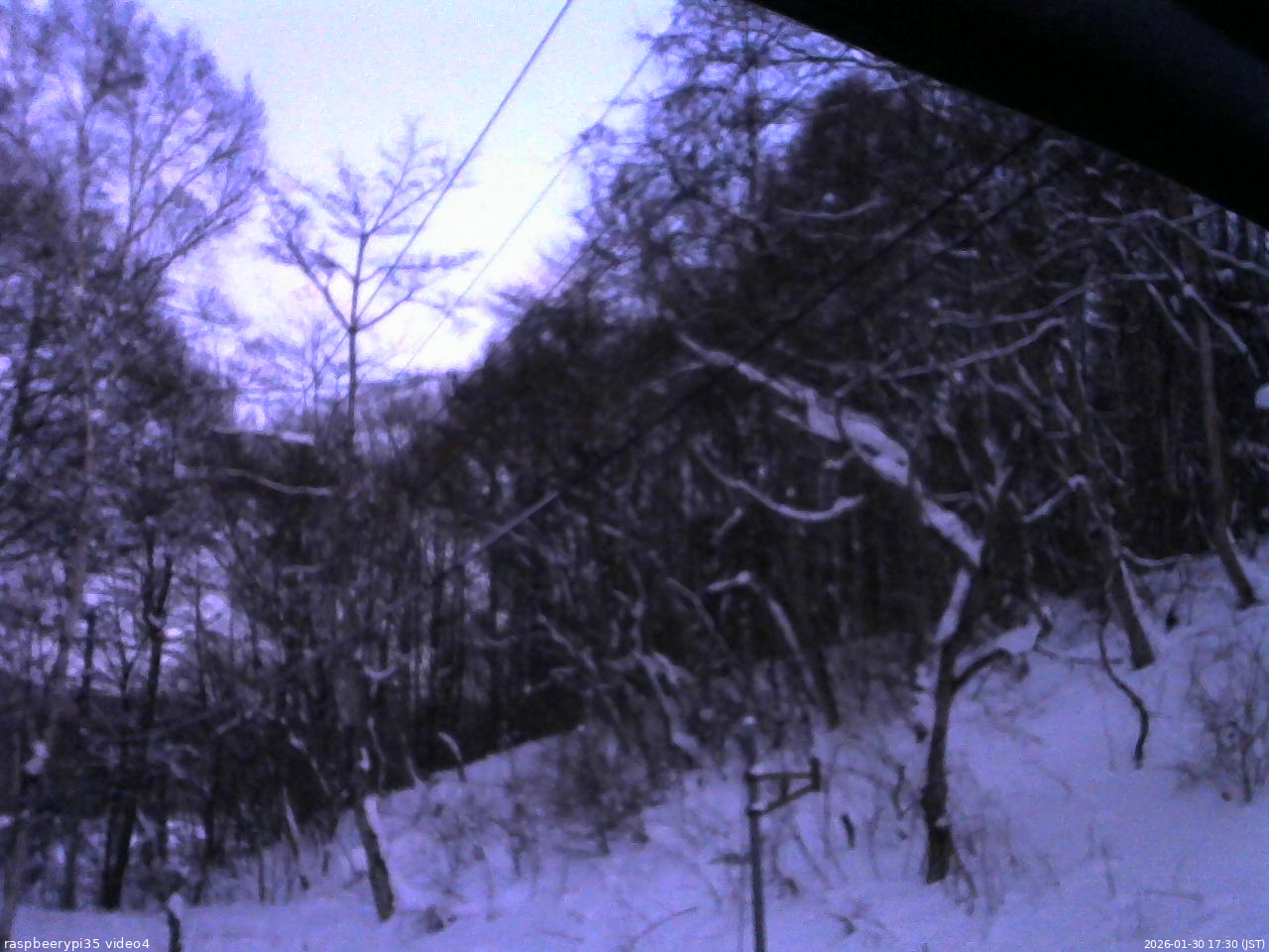長野県菅平高原 ゆたか山荘 東側上空 2026/01/30 17:30