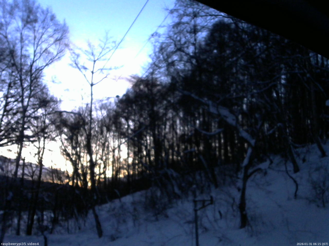 長野県菅平高原 ゆたか山荘 東側上空 2026/01/31 06:15