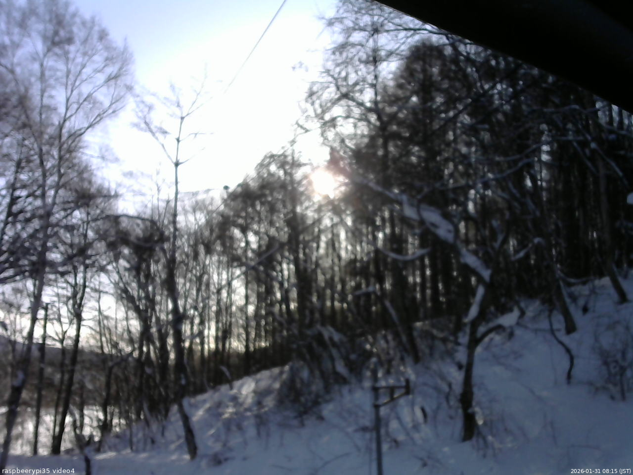 長野県菅平高原 ゆたか山荘 東側上空 2026/01/31 08:15