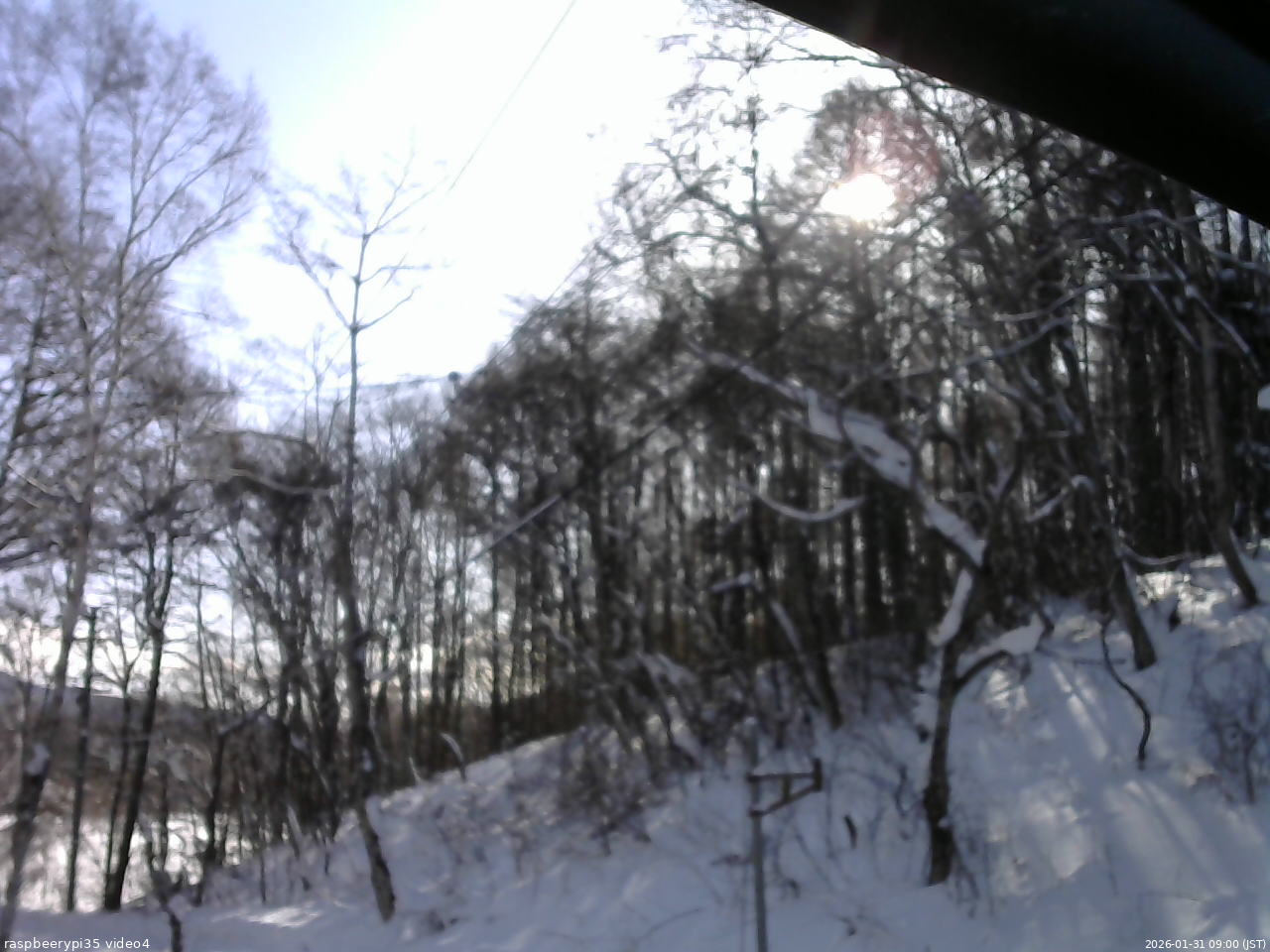 長野県菅平高原 ゆたか山荘 東側上空 2026/01/31 09:00