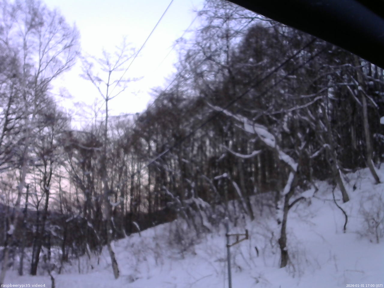 長野県菅平高原 ゆたか山荘 東側上空 2026/01/31 17:00