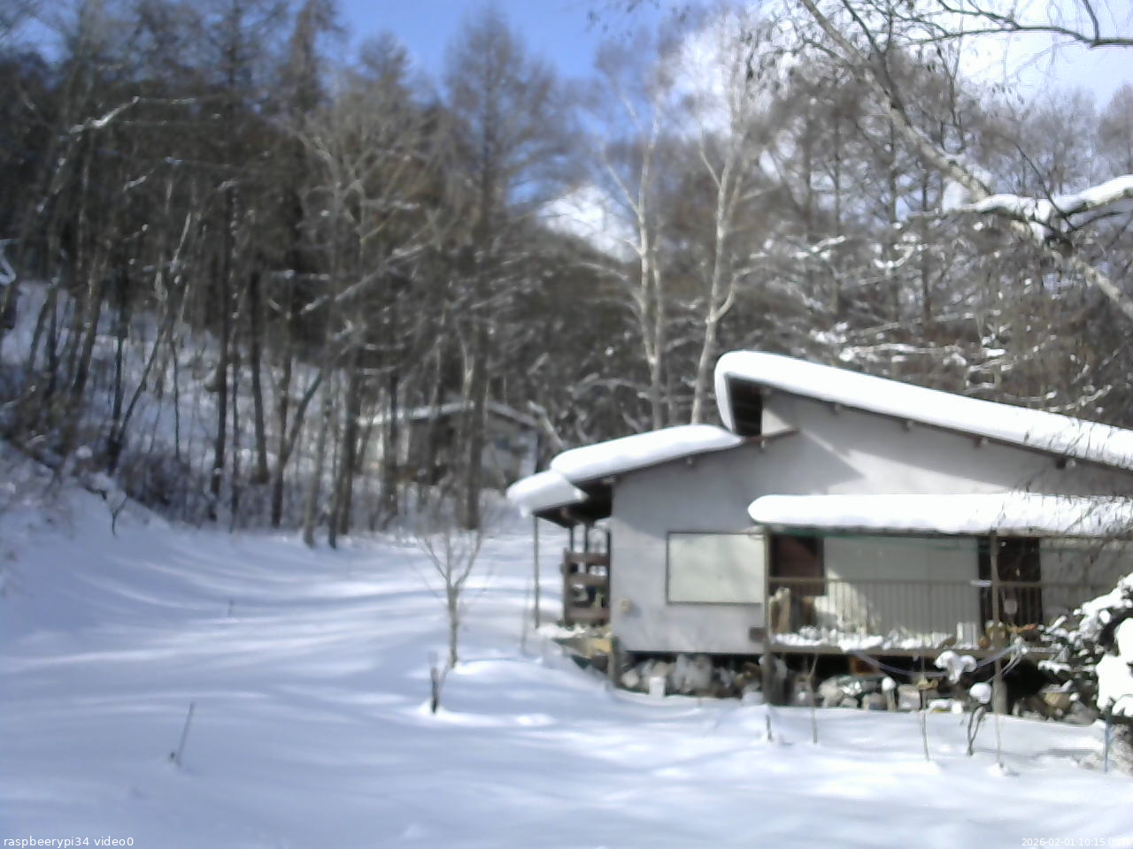 長野県菅平高原 ゆたか山荘 西側(坂上) 2026/02/01 10:15