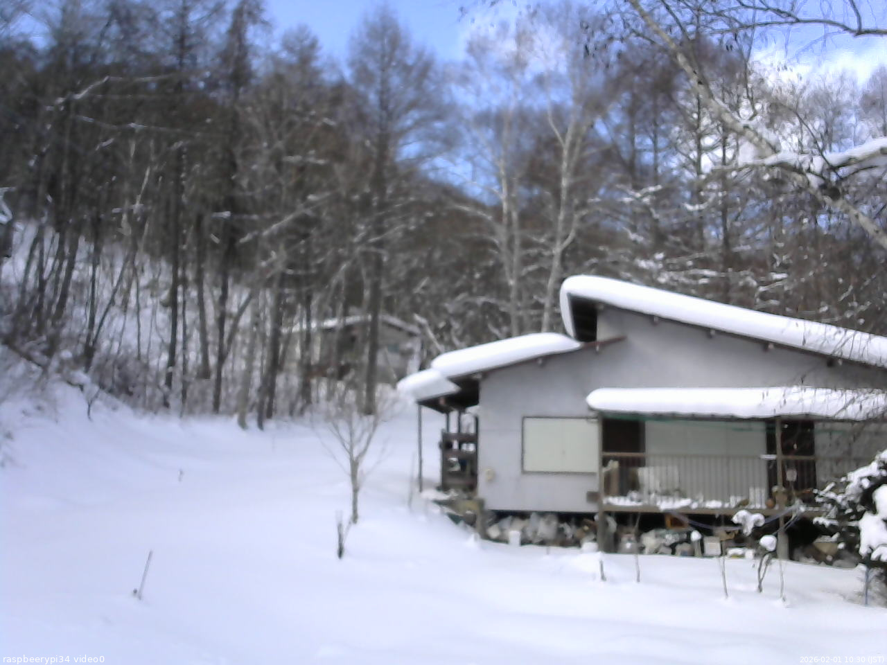 長野県菅平高原 ゆたか山荘 西側(坂上) 2026/02/01 10:30