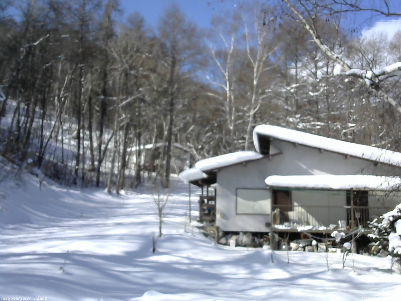 長野県菅平高原 ゆたか山荘 西側(坂上) 2026/02/01 10:45