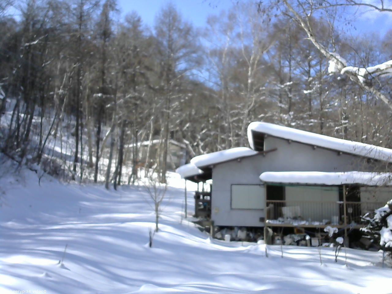 長野県菅平高原 ゆたか山荘 西側(坂上) 2026/02/01 12:30