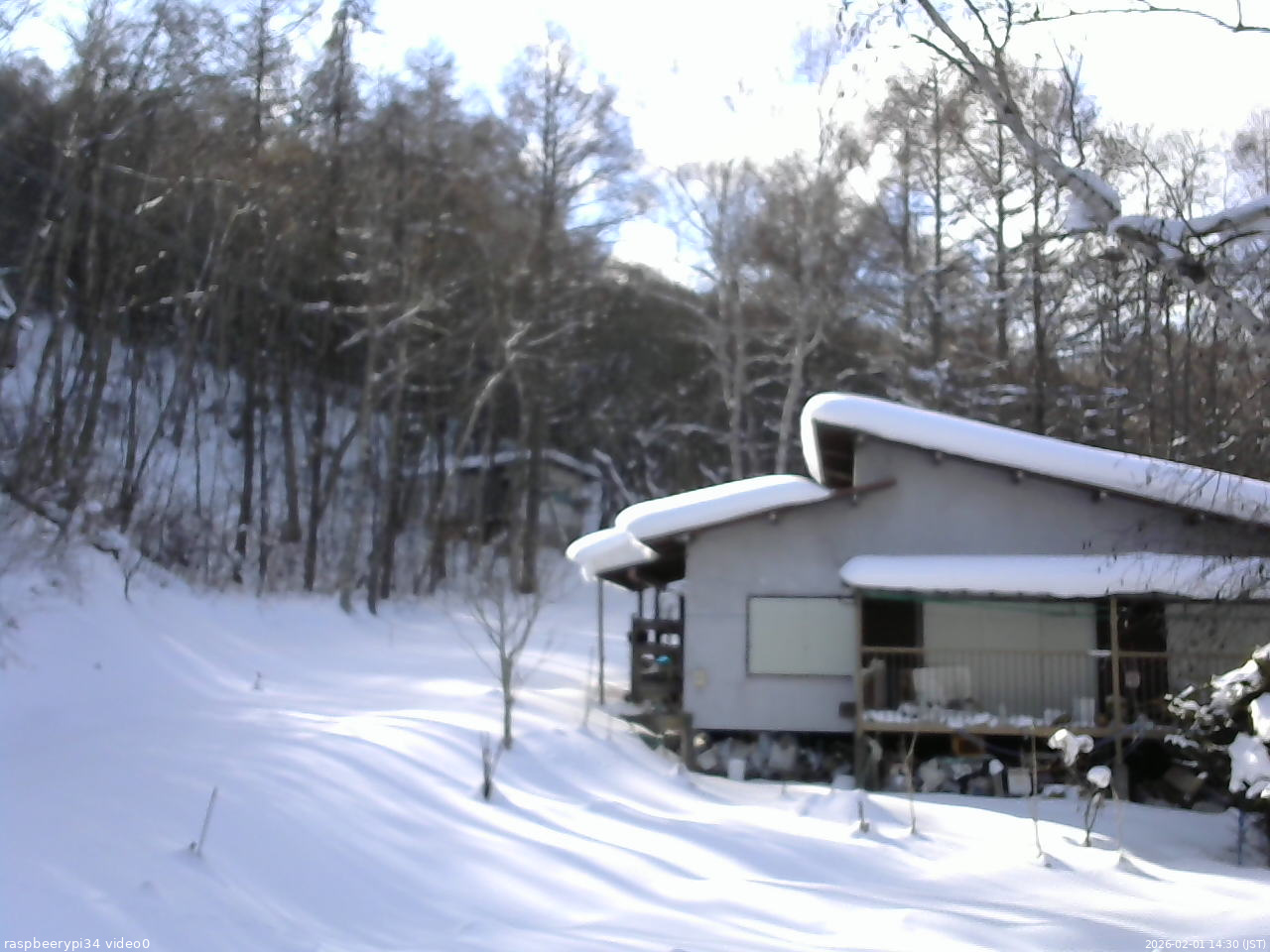 長野県菅平高原 ゆたか山荘 西側(坂上) 2026/02/01 14:30