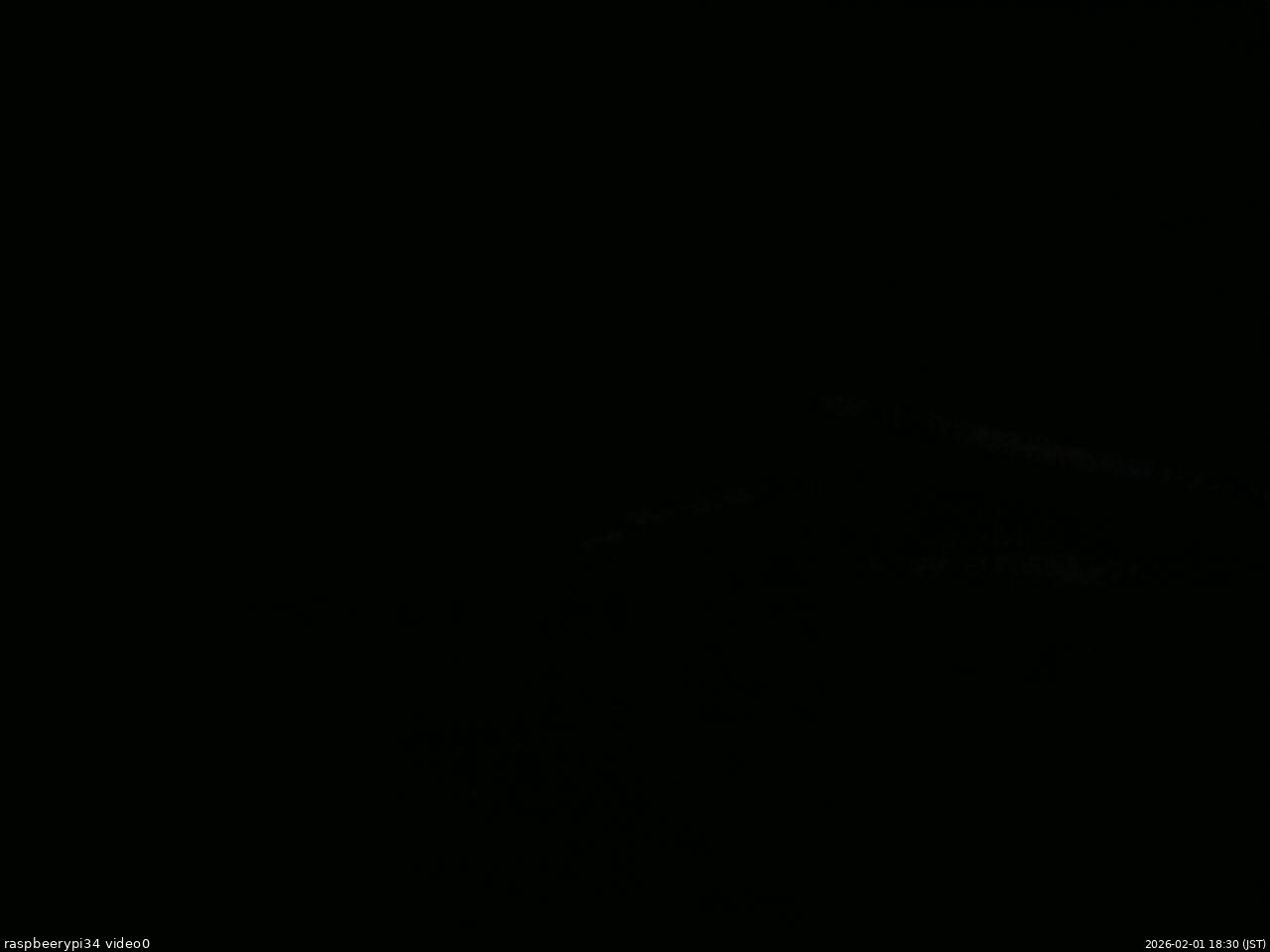 長野県菅平高原 ゆたか山荘 西側(坂上) 2026/02/01 18:30
