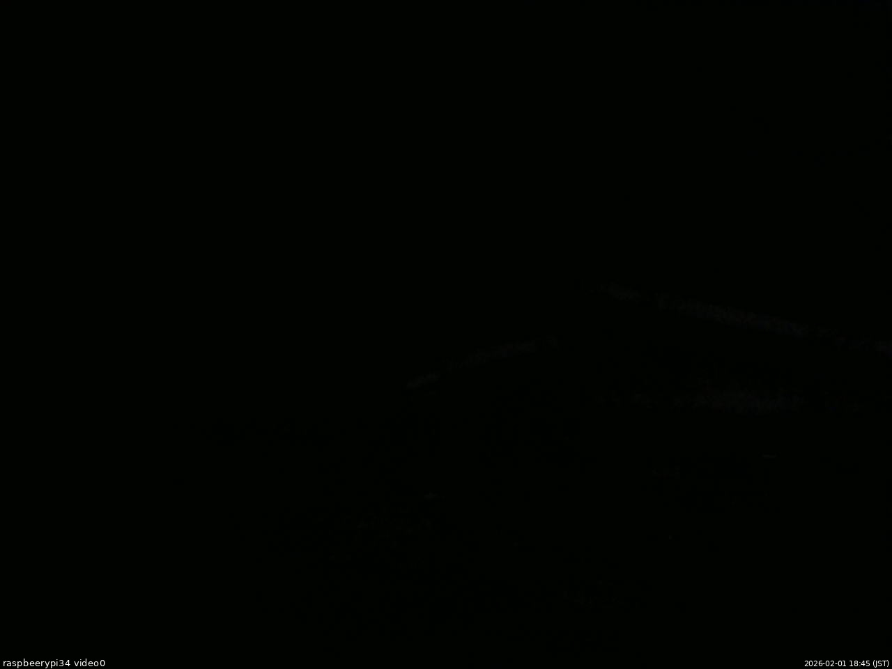 長野県菅平高原 ゆたか山荘 西側(坂上) 2026/02/01 18:45