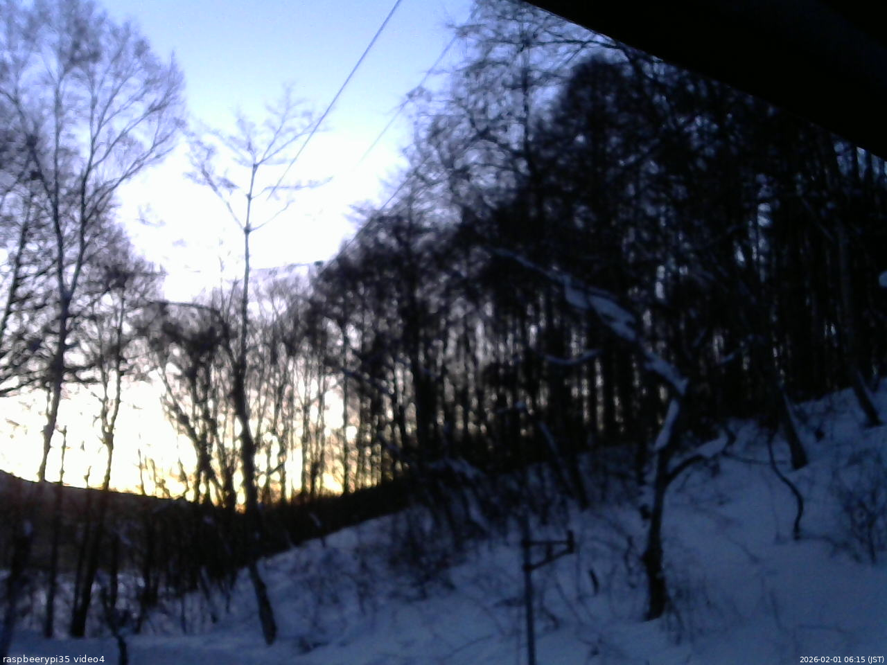 長野県菅平高原 ゆたか山荘 東側上空 2026/02/01 06:15