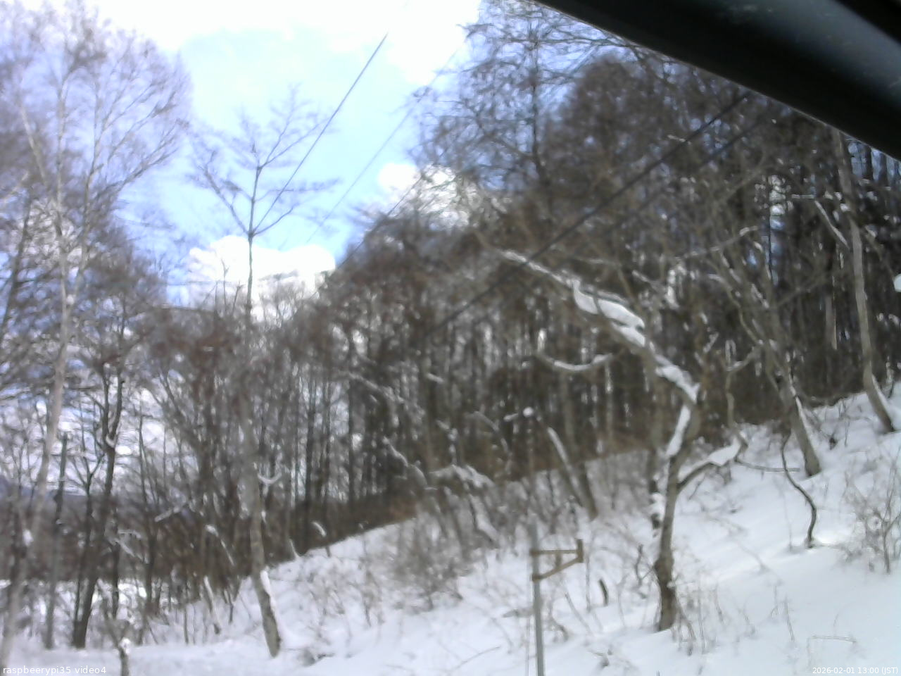 長野県菅平高原 ゆたか山荘 東側上空 2026/02/01 13:00