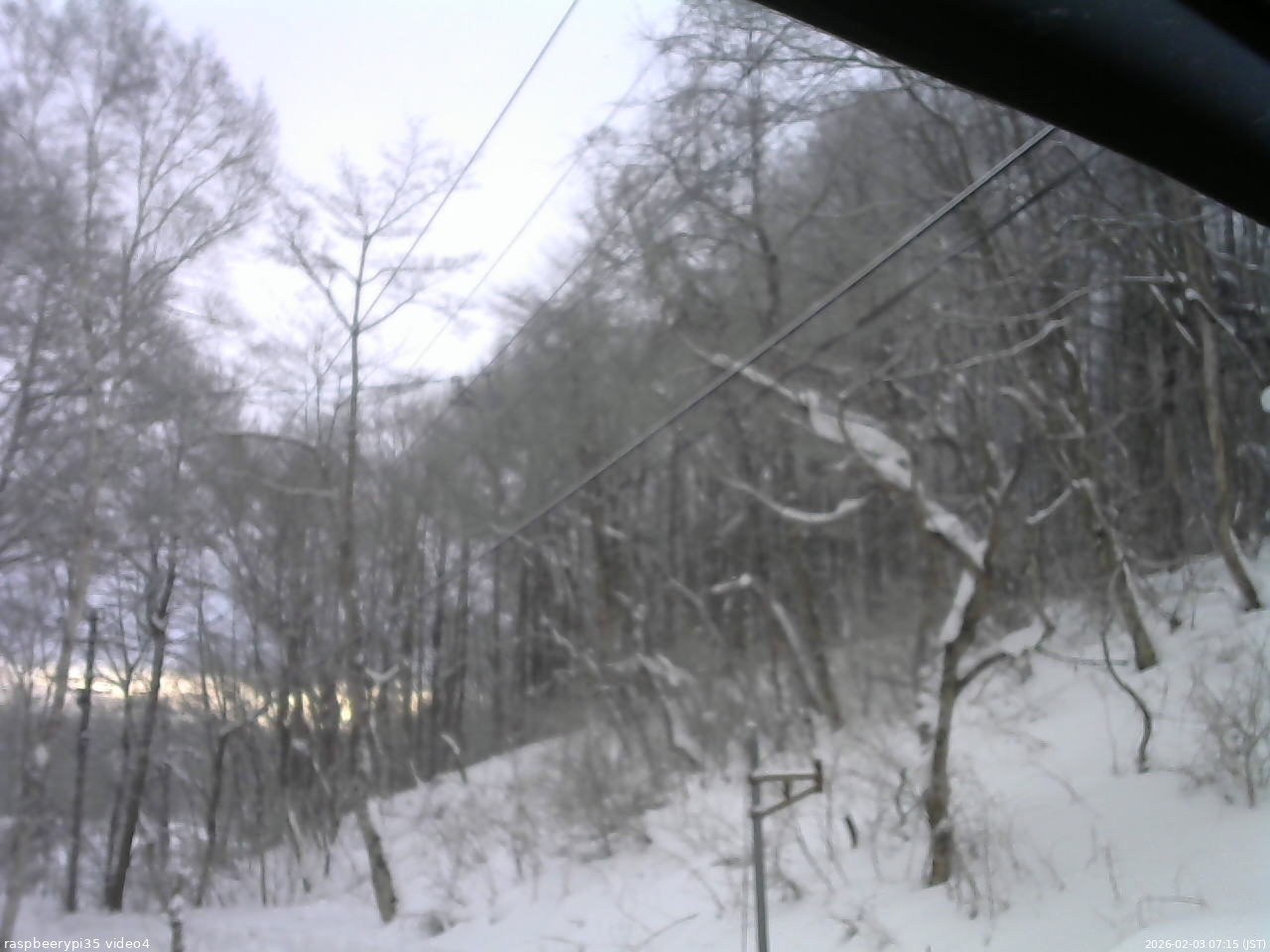 長野県菅平高原 ゆたか山荘 東側上空 2026/02/03 07:15
