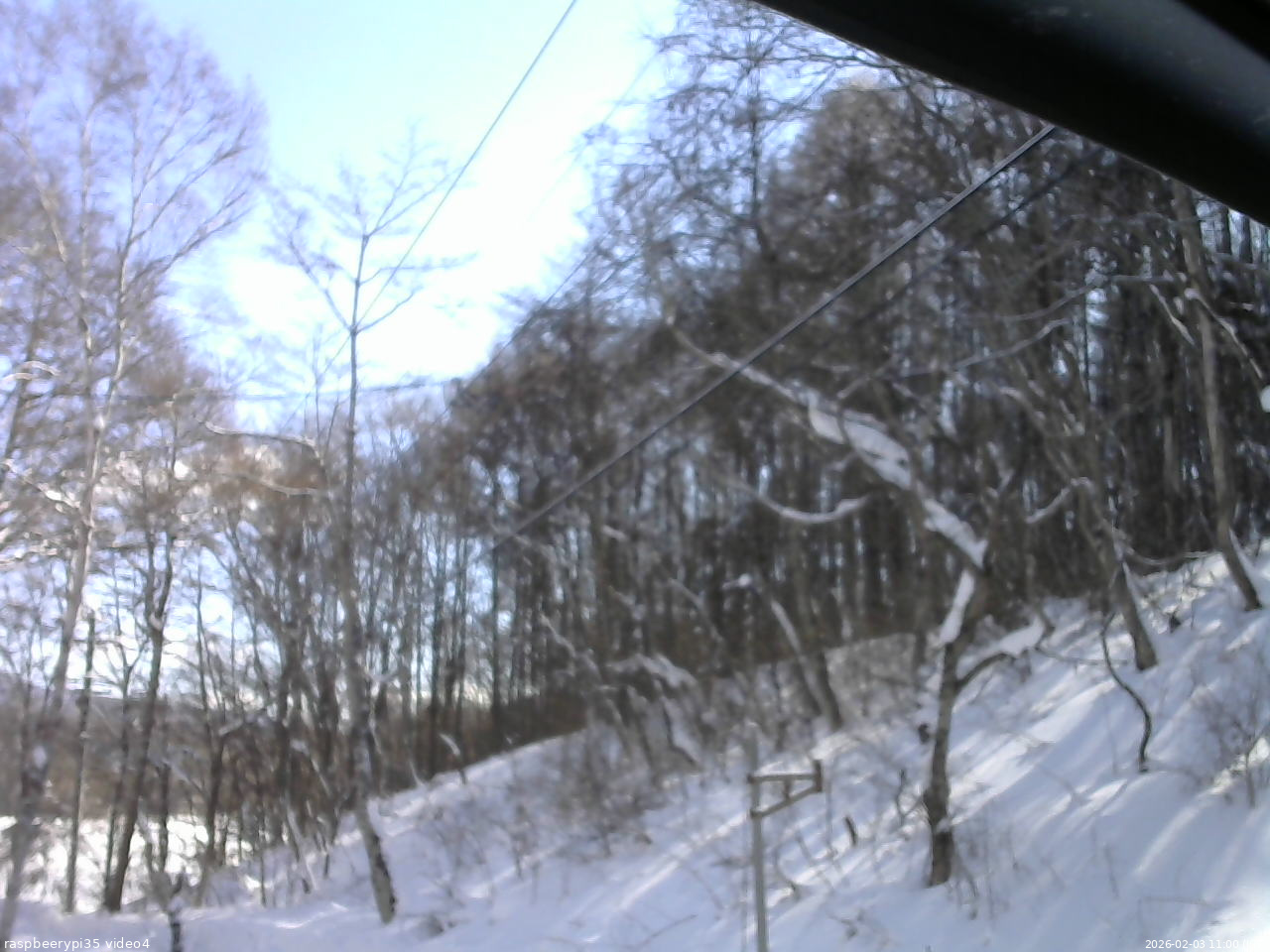 長野県菅平高原 ゆたか山荘 東側上空 2026/02/03 11:00
