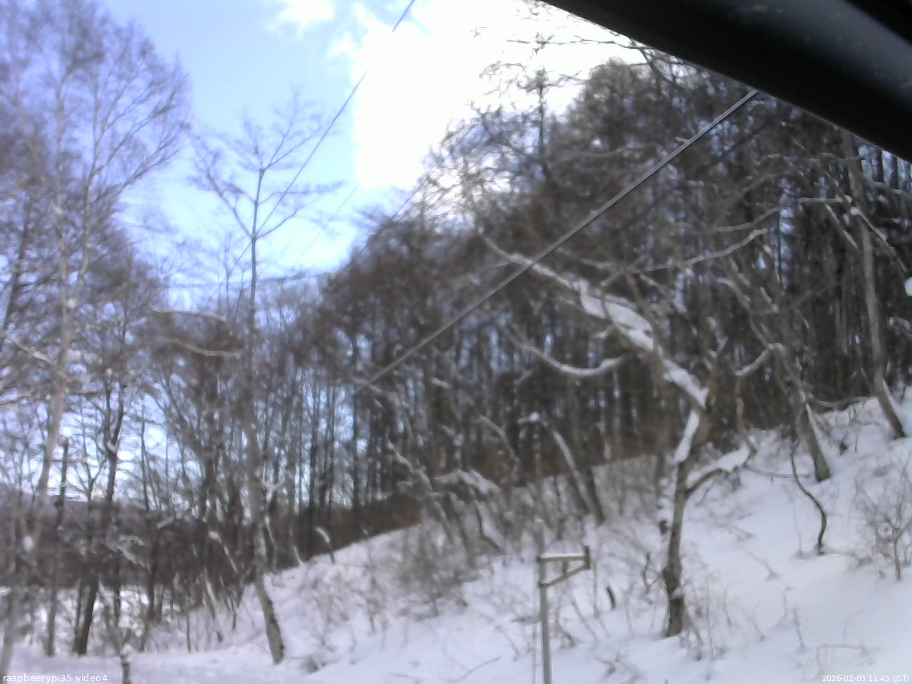長野県菅平高原 ゆたか山荘 東側上空 2026/02/03 11:45