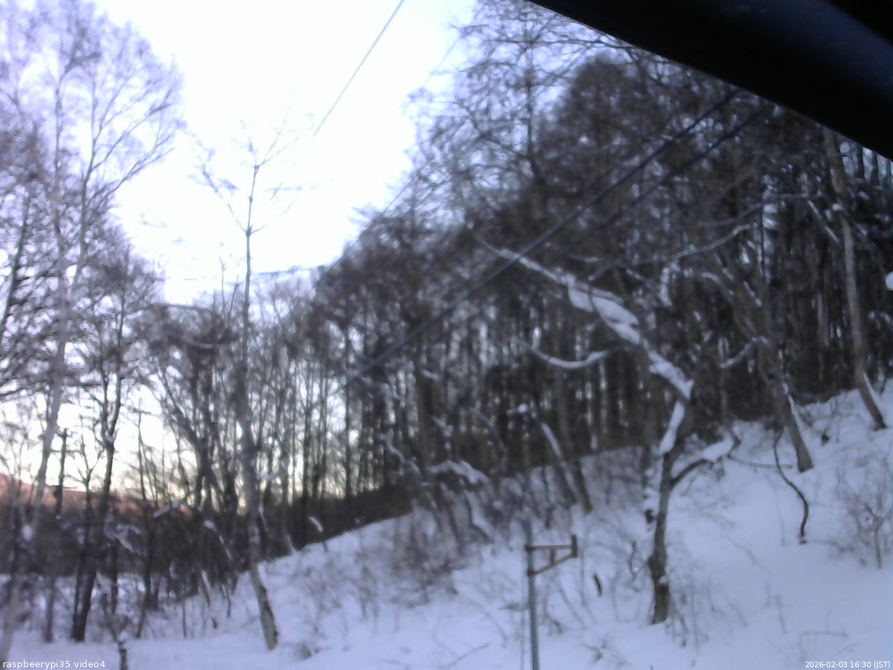 長野県菅平高原 ゆたか山荘 東側上空 2026/02/03 16:30
