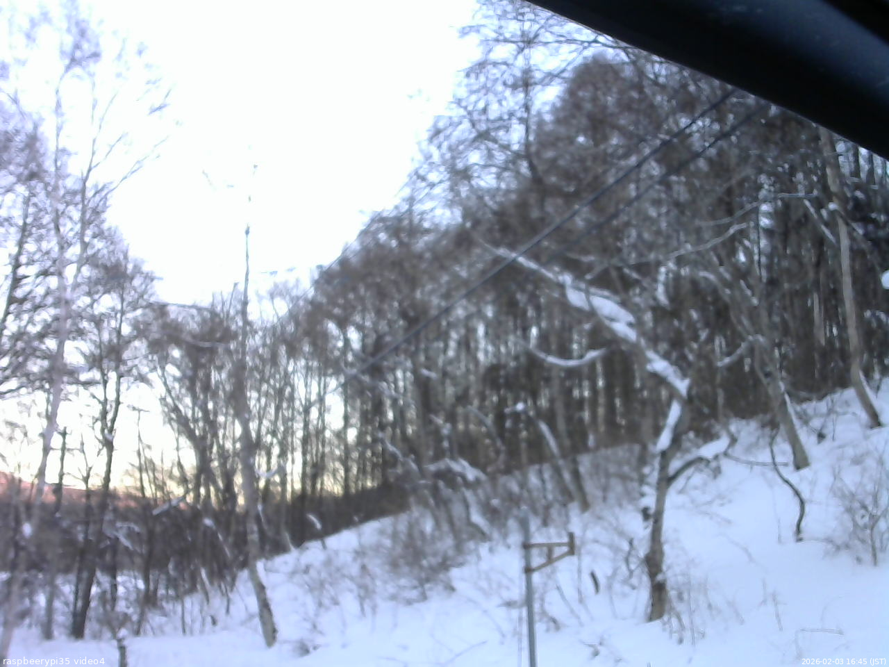 長野県菅平高原 ゆたか山荘 東側上空 2026/02/03 16:45