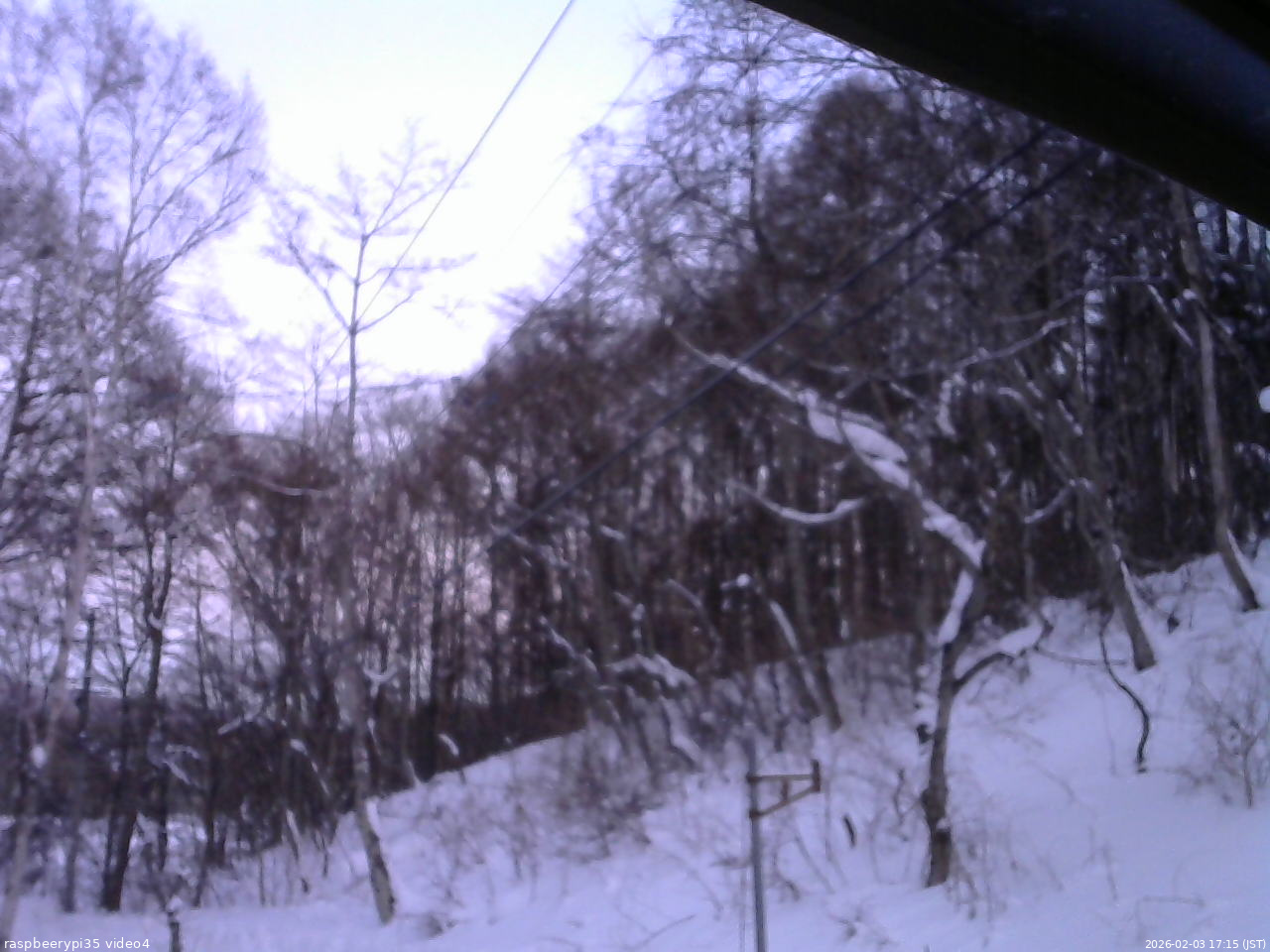 長野県菅平高原 ゆたか山荘 東側上空 2026/02/03 17:15