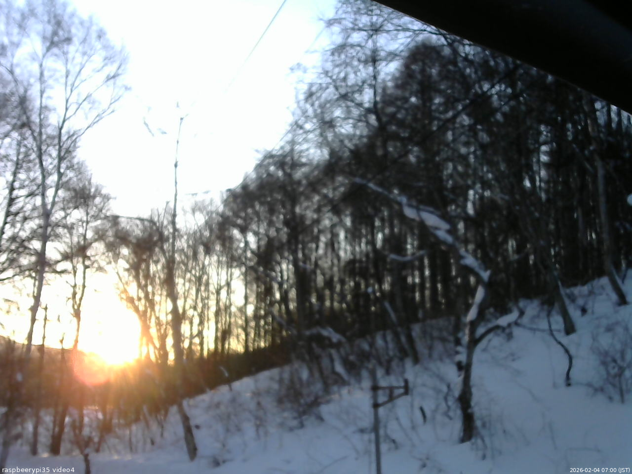 長野県菅平高原 ゆたか山荘 東側上空 2026/02/04 07:00