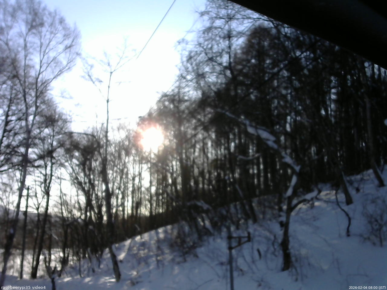 長野県菅平高原 ゆたか山荘 東側上空 2026/02/04 08:00