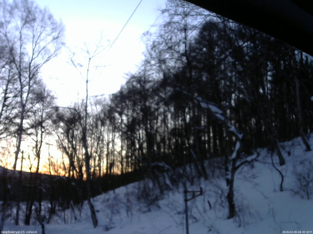 長野県菅平高原 ゆたか山荘 東側上空 2026/02/05 06:30