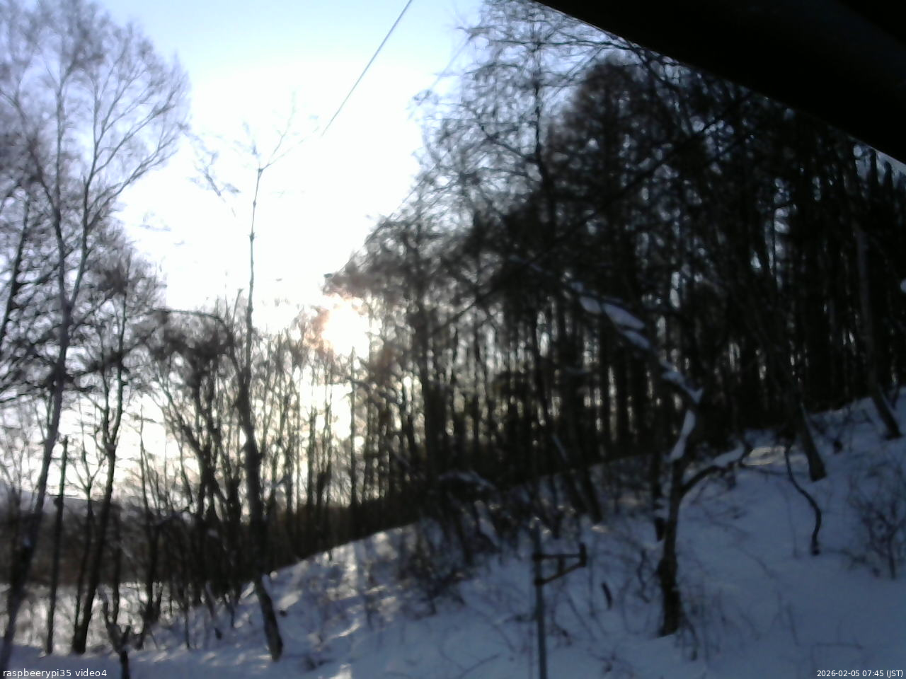 長野県菅平高原 ゆたか山荘 東側上空 2026/02/05 07:45