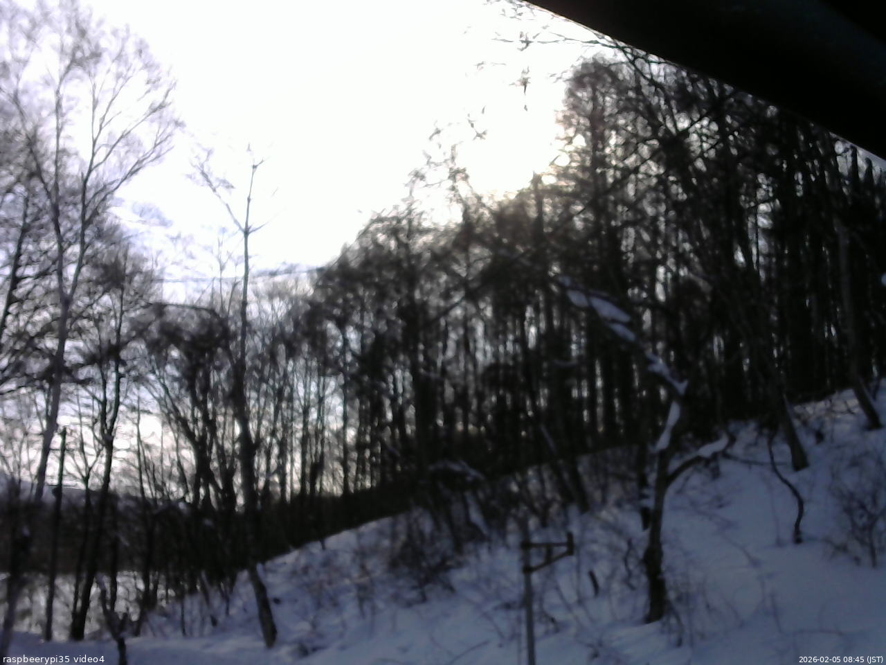 長野県菅平高原 ゆたか山荘 東側上空 2026/02/05 08:45