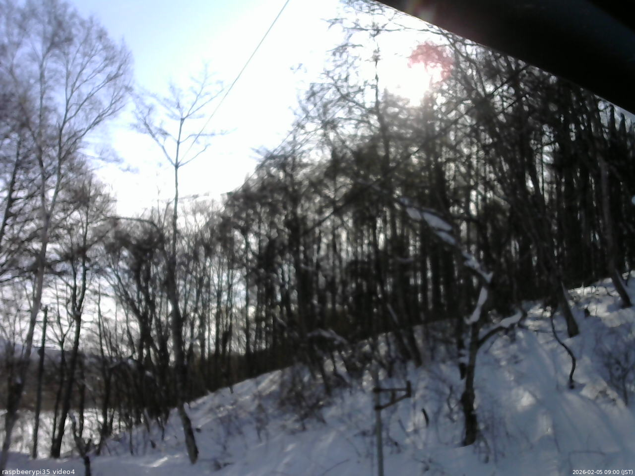 長野県菅平高原 ゆたか山荘 東側上空 2026/02/05 09:00