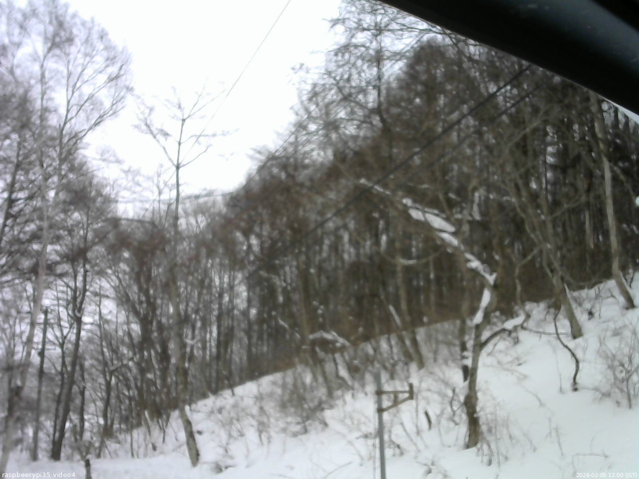 長野県菅平高原 ゆたか山荘 東側上空 2026/02/05 12:00
